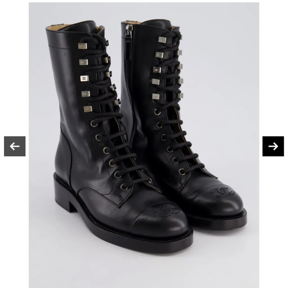 CHANEL Combat Boots - Picture 9 of 10